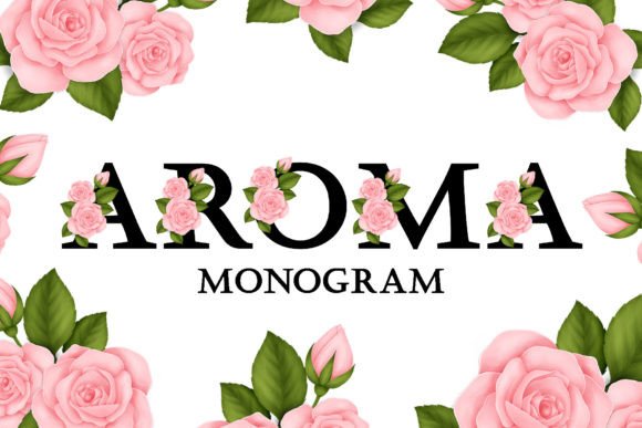 Aroma Monogram: The Delicate Font for Elegant Design
