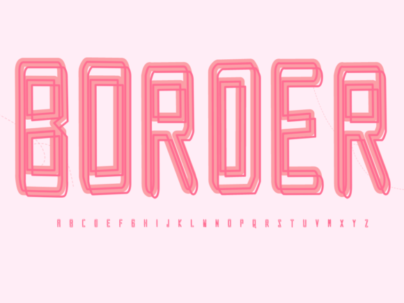 Border: A Playful Typeface for Friendly, Approachable Design