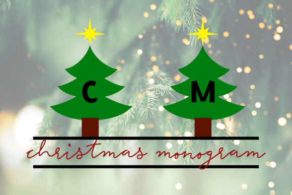 Christmas Monogram: A Festive Typeface for Personalized Holiday Designs