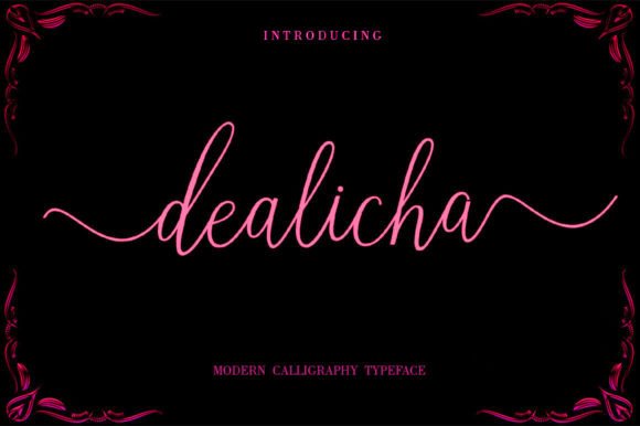 Dealicha: A Modern Script Font for Creative and Feminine Designs