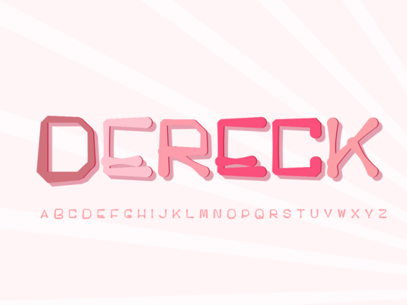 Dereck: A Display Font with Serious Character