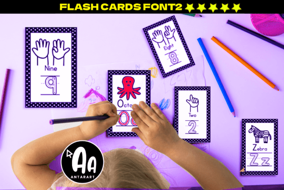 Designing with the Abcd Ref Flash Cards Polka Dot Typeface