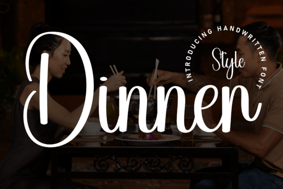 Dinner: A Playful Font for Creative Wedding Invitations & More
