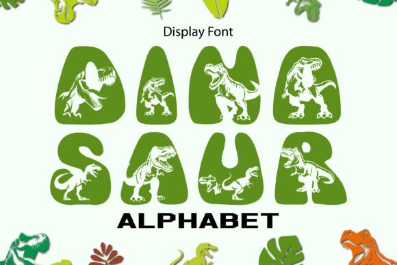 Dinosaur Alphabet: A Playful Font for Bold Brands