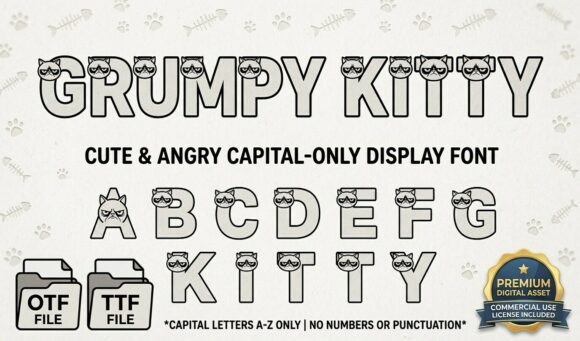 Grumpy Kitty: The Typeface That Brings Feline Sass to Your Designs