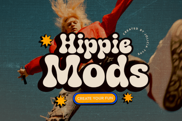 Hippie Mods: A Font for Groovy, Retro-Inspired Designs