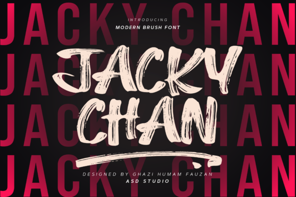 Jacky Chan: A Hyper-Realistic Display Font for Bold Branding