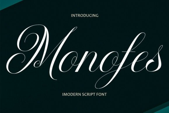 Monofes: A Modern Script Font for Elegant Design Projects