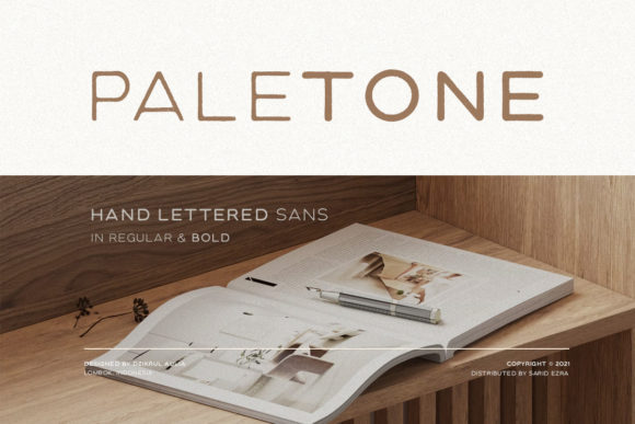 Paletone: The Handmade Font for Authentic Brands