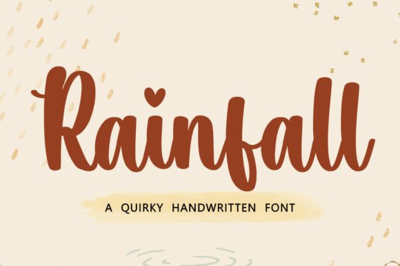 Rainfall: The Handwritten Script Font That Feels Like a Breeze