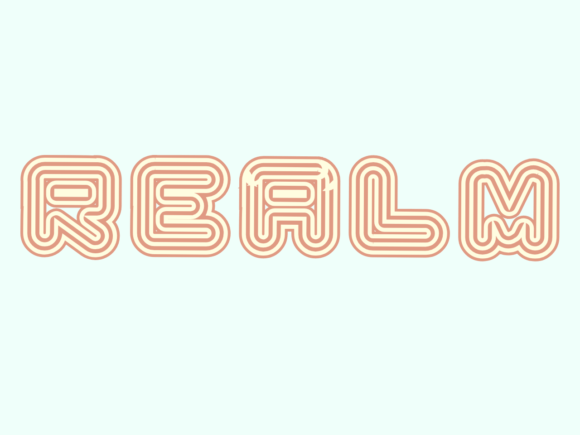 Realm: A Playful Typeface for Friendly Brands