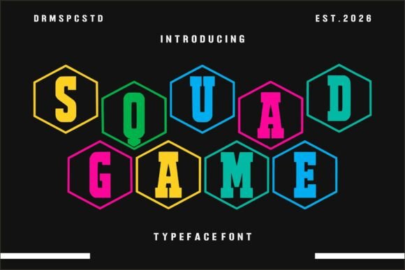 Squad Game: The Display Font Built for Bold Visuals