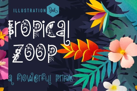 Tropical Zoop: The Vibrant Typeface for Jungle-Inspired Design